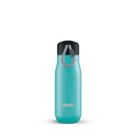 Stainless steel thermos bottle. 350ml turquoise zoku
