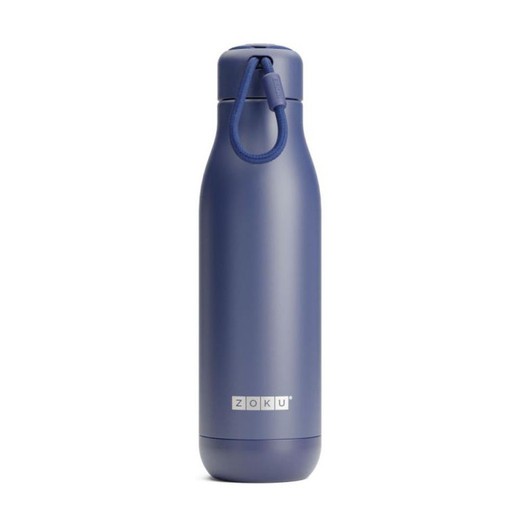 Stainless steel thermos bottle. 750ml navy zoku
