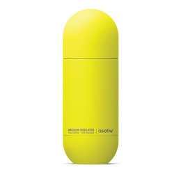 bouteille thermos orb 400 ml jaune asobu