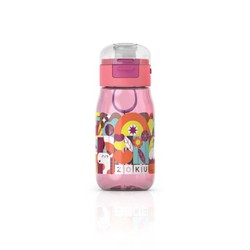 Botella zoku flip niños 465ml rosa zoku