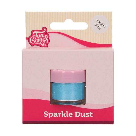 glitter sparkle dust Pacific blue funcakes