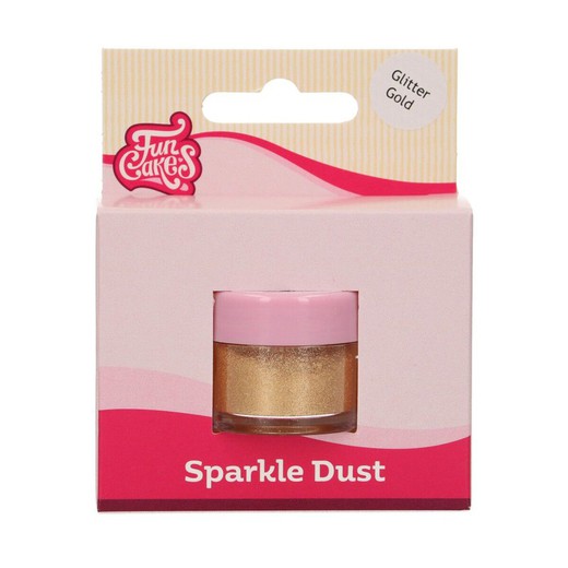 Brillo sparkle dust glitter oro funcakes