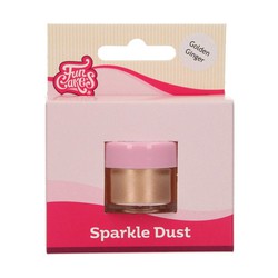 glitter scintillanti polvere di zenzero dorato funcakes