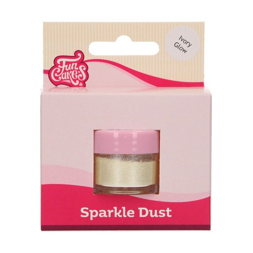 Glitter sparkle dust ivoor glow funcakes