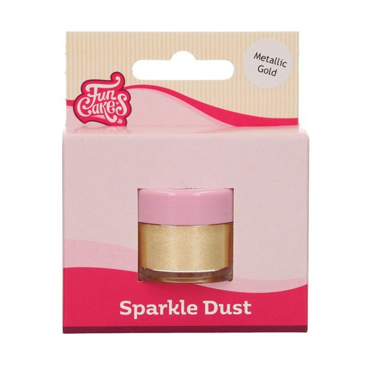 Brillo sparkle dust oro metálico funcakes
