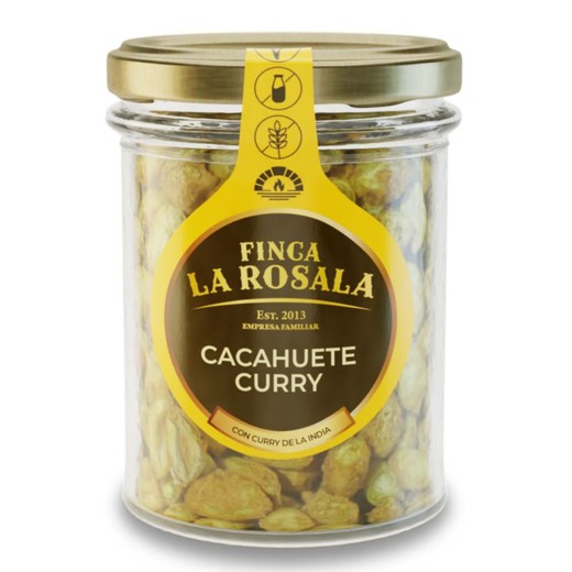 Cacahuete Curry Tarro 90 grs Frutos Secos La Rosala