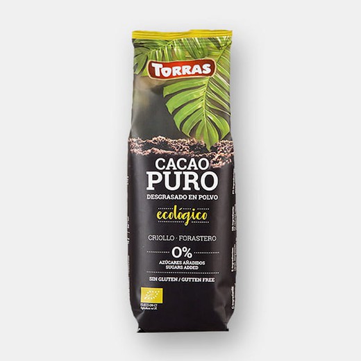 Organiczny, odtłuszczony czysty proszek kakaowy 150 grs