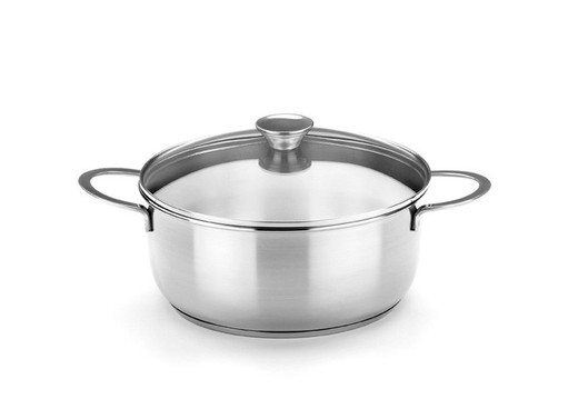 Bra saucepan of 16 with lid acer inox ancora