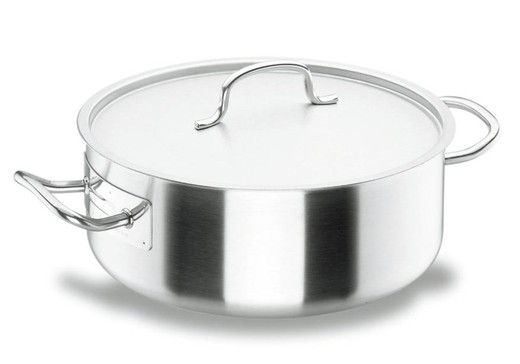 Professional 24 Cm Chef Stainless Steel Casserole with Lacor Lid