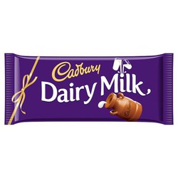 Tablette de chocolat au lait cadbury110g