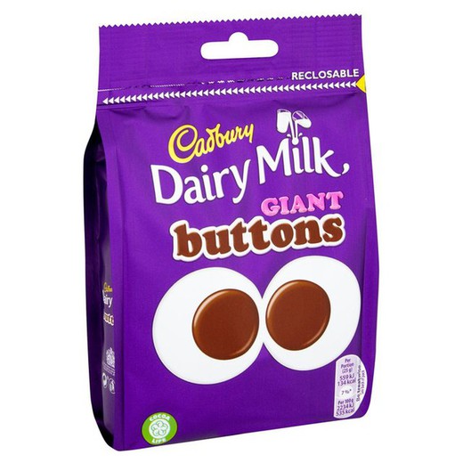 Cadbury giant buttons choc blanco 95 grs