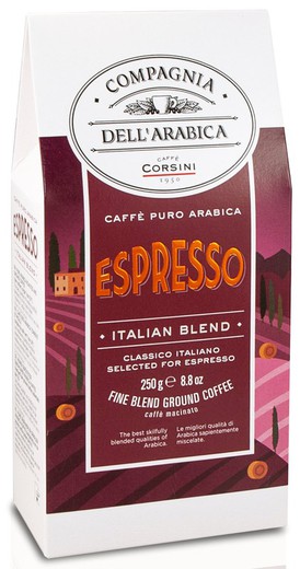 Café espresso arábica 250 grs compagnia dell´arabica