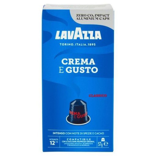 Café Lavazza Cápsulas Nespresso Crema E Gusto 10 cápsulas