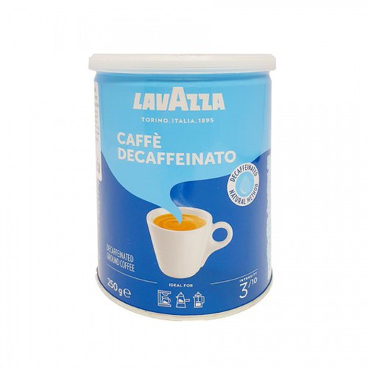 Café Lavazza Molido En Lata Decaffeinato 250G