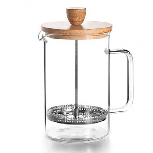 Wooden Plunger Coffee Maker 350Ml Lacor