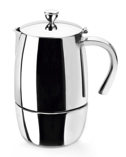Express Luxe Inox Coffee Maker 10 Cups Lacor Induction