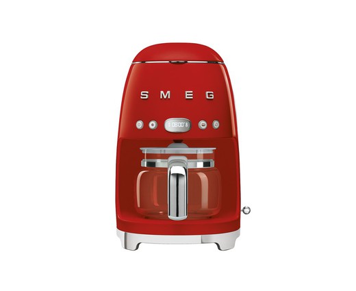 Smeg Retro druppelkoffiezetapparaat in rood