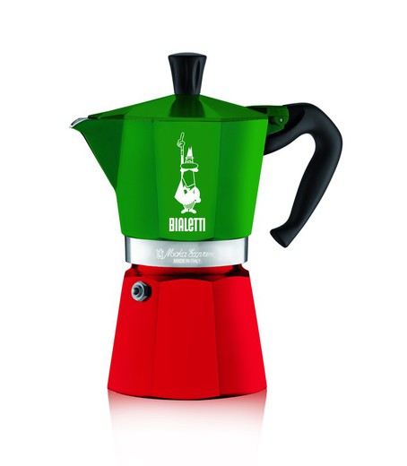 Cafetera Italiana Bialetti Moka Express Italia 6 Tazas