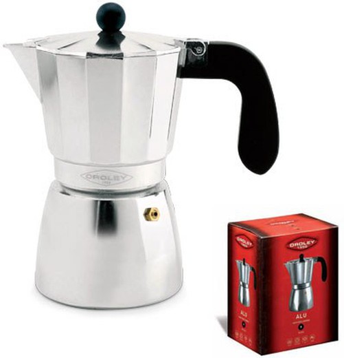 Oroley aluminum coffee maker 3 cup