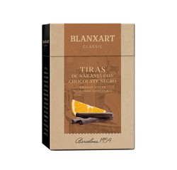 Caja Chocolate Tiras Chocolate Naranja 100 grs Blanxart