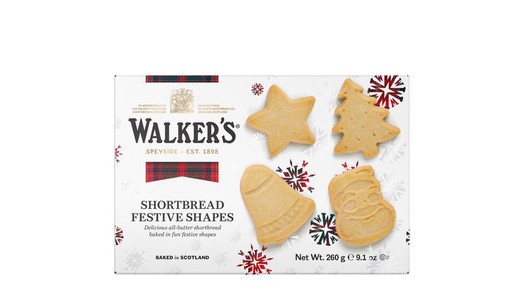 Caja Galletas Escocesas Walkers Navidad 260 grs