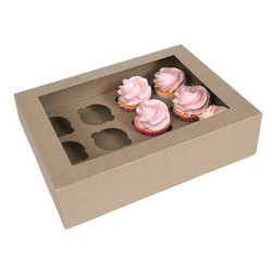 Caixa para 12 cupcakes pacote de 2