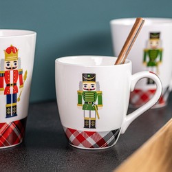 Gift Box 6 Porcelain Cups 23 cl Bastide Christmas Nutcracker