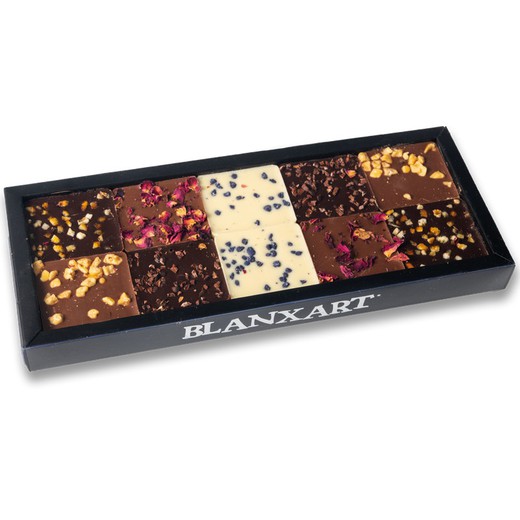 Caixa de presente de chocolate em placas de blanxart10 200 grs