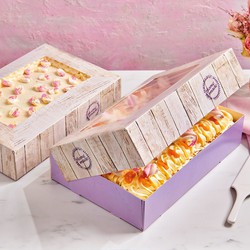 Pure funcakes design cake box 36x25x8cm pack 2 units