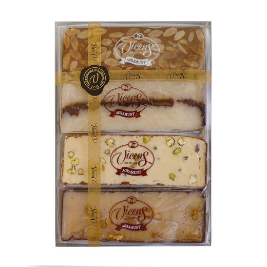 Artisan Nougat Box Vicens Gift Assortment 4 Flavors nº2 320 gr