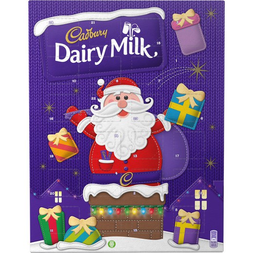 Calendario adviento de chocolate cadbury 90 grs