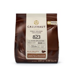 Callets chocolate con leche 400 grs callebaut