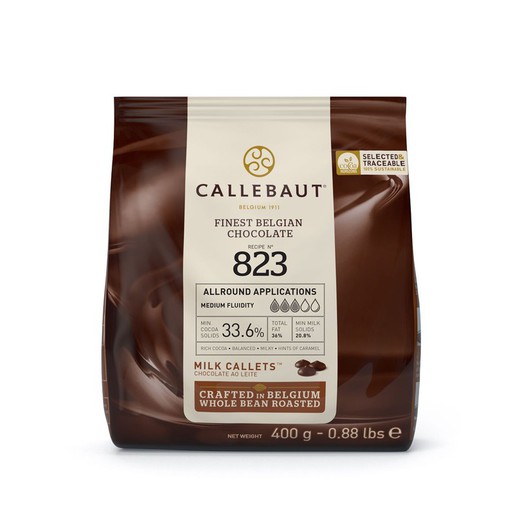 Callets mælkechokolade 400 g callebaut