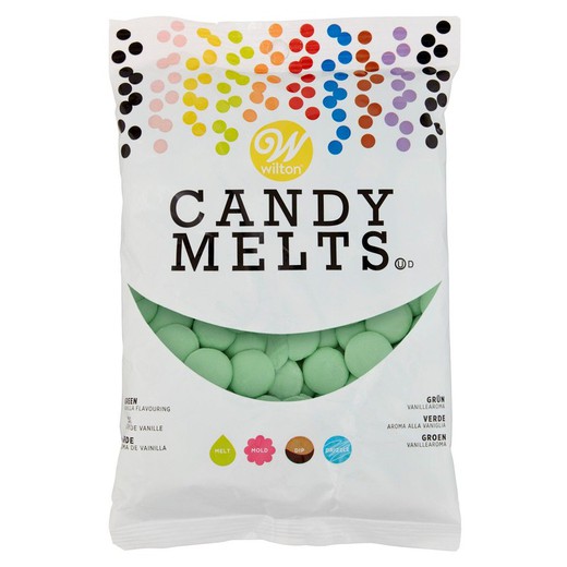 Candy melts verde 340 grs wilton