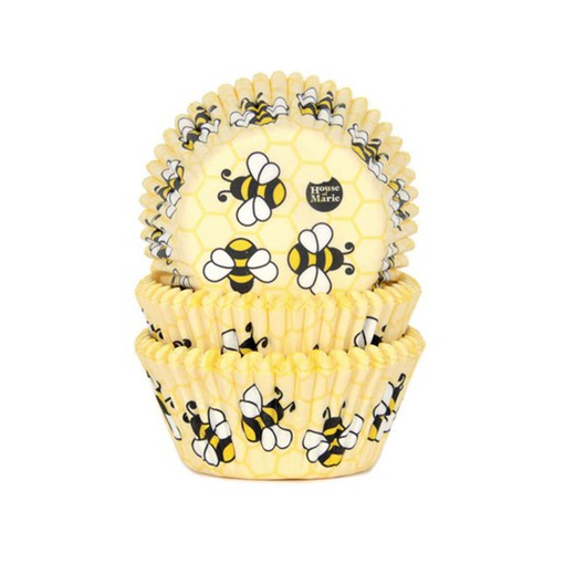 capsula de cupcake de abelhas 50 unidades casa de maria