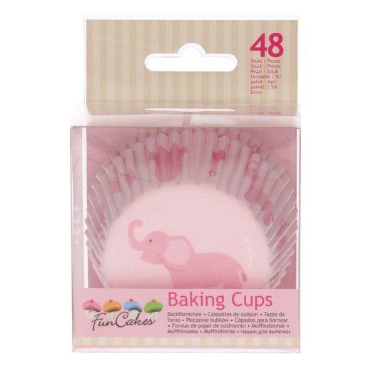 Capsule cupcake baby girl 48 units funcakes