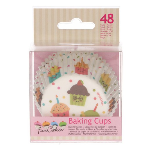 Tort w kapsułkach Cupcake party 48 jednostek funcakes