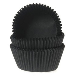 Cápsula cupcake negro 50 uds house of marie