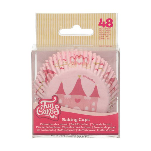 Kapsel cupcake prinsesser 48 enheder funcakes