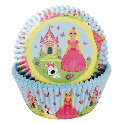 Capsula per cupcake principessa House of Marie 50 unità