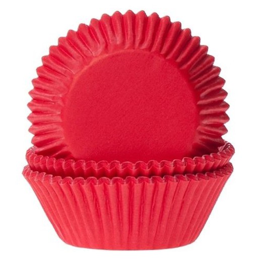 Rød fløjl cupcake kapsel 50 enheder house of marie