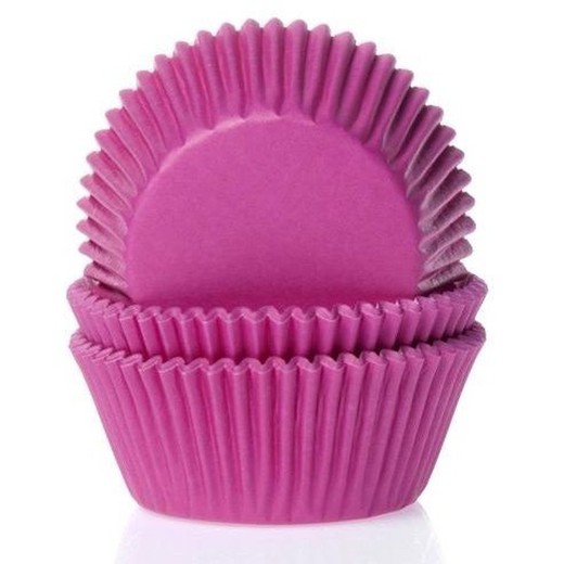 Cápsula de cupcake rosa 50 unidades casa de maria