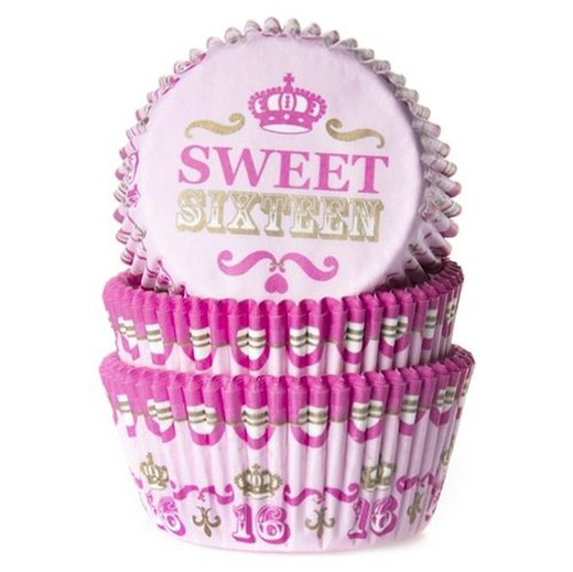 Sweet zestien cupcake capsule 50 stuks house of marie