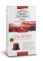 Cápsulas café compostables colombia compagnia dell'arabica 10 uds