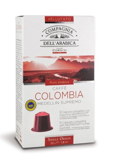 Capsules café colombia compatibles nespresso 10 unités