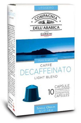 Compagnia dell'arabica bezkofeinowe kompostowalne kapsułki kawy 10 sztuk