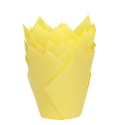 Cápsulas tulipán muffin amarillo 36 uds house of marie