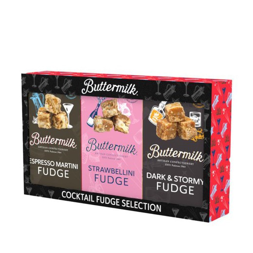 Gavepakke med caramelle al latticello Cocktail Fudge Pakke med 3 pakker á 300 g