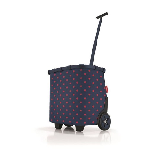 Wózek na zakupy Rama Carrycruiser mieszana kropki-czerwona Reisenthel