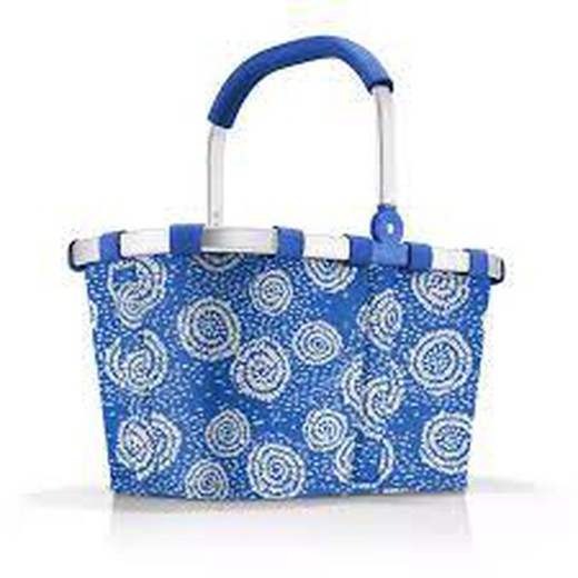Bæretaske batik stærk blå Reisenthel Indkøbskurv